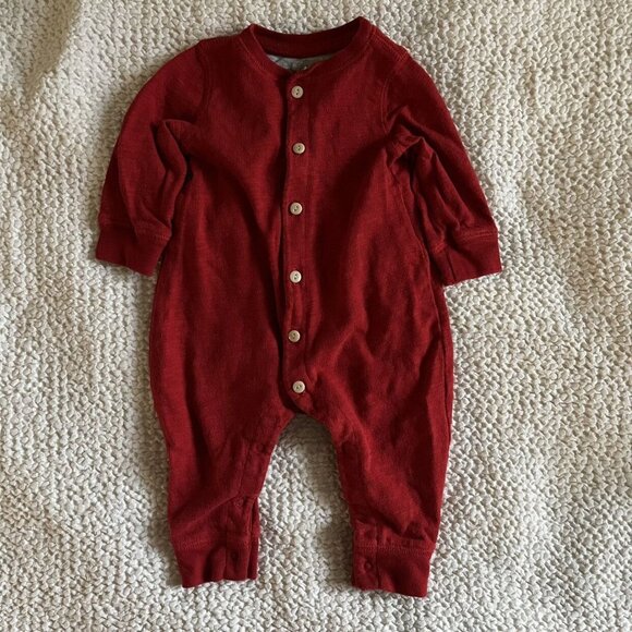 Baby Gap Bed Button Up Button Back Romper Outfit 3-6 Months - Picture 1 of 4